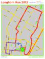 April 13, 2013 Longhorn Run Map - This Race Will Encircle HNA