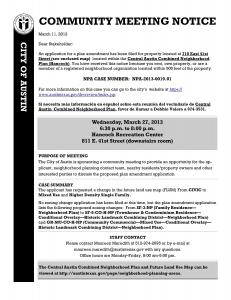 NPA-2013-0019.01 Community Meeting Notice for Perry Estate FLUM Amendment Proposal